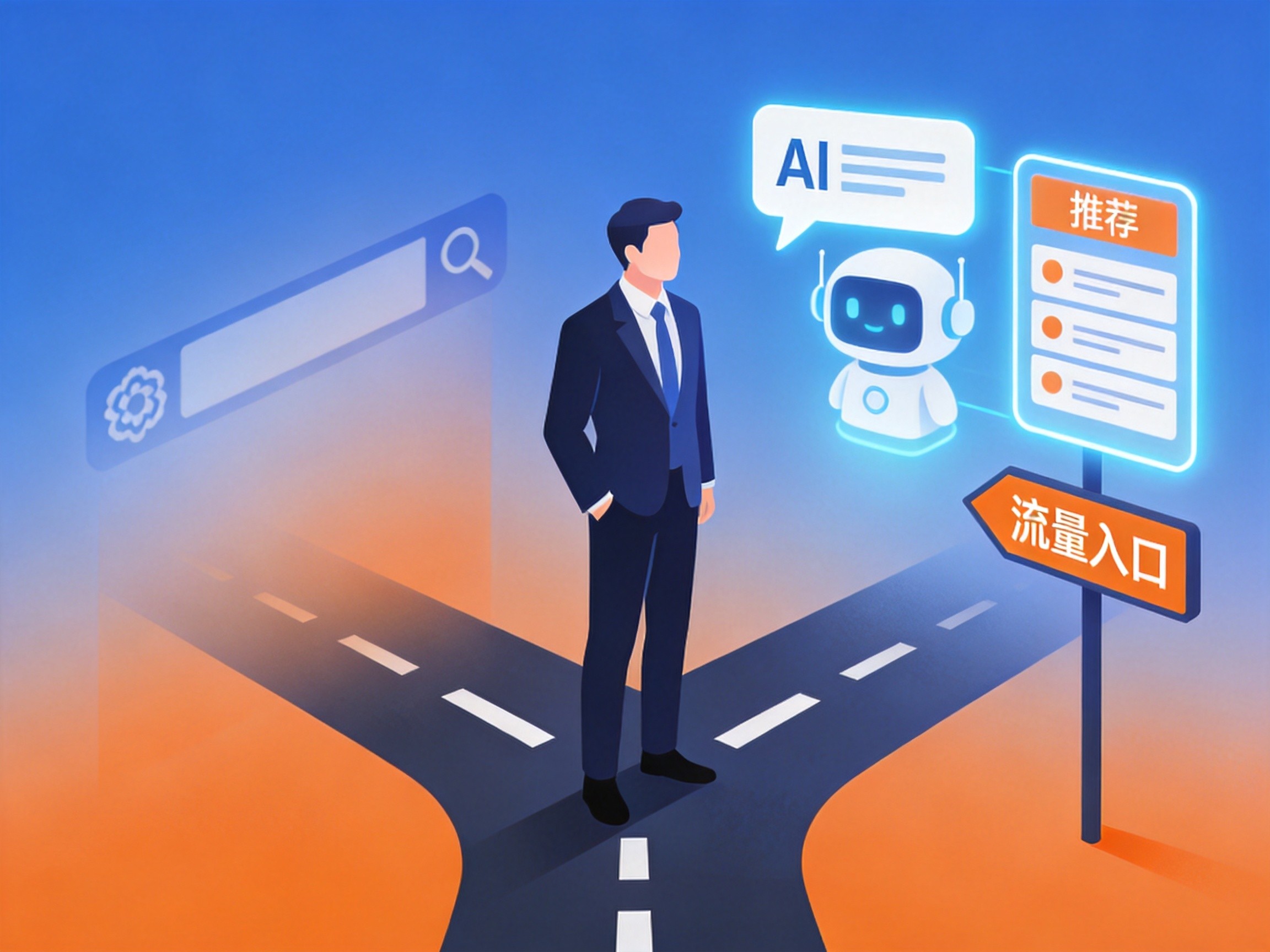 你的客户正在问AI“哪家好”——B2B企业流量入口的底层变革，90%的老板还没意识到(图1)