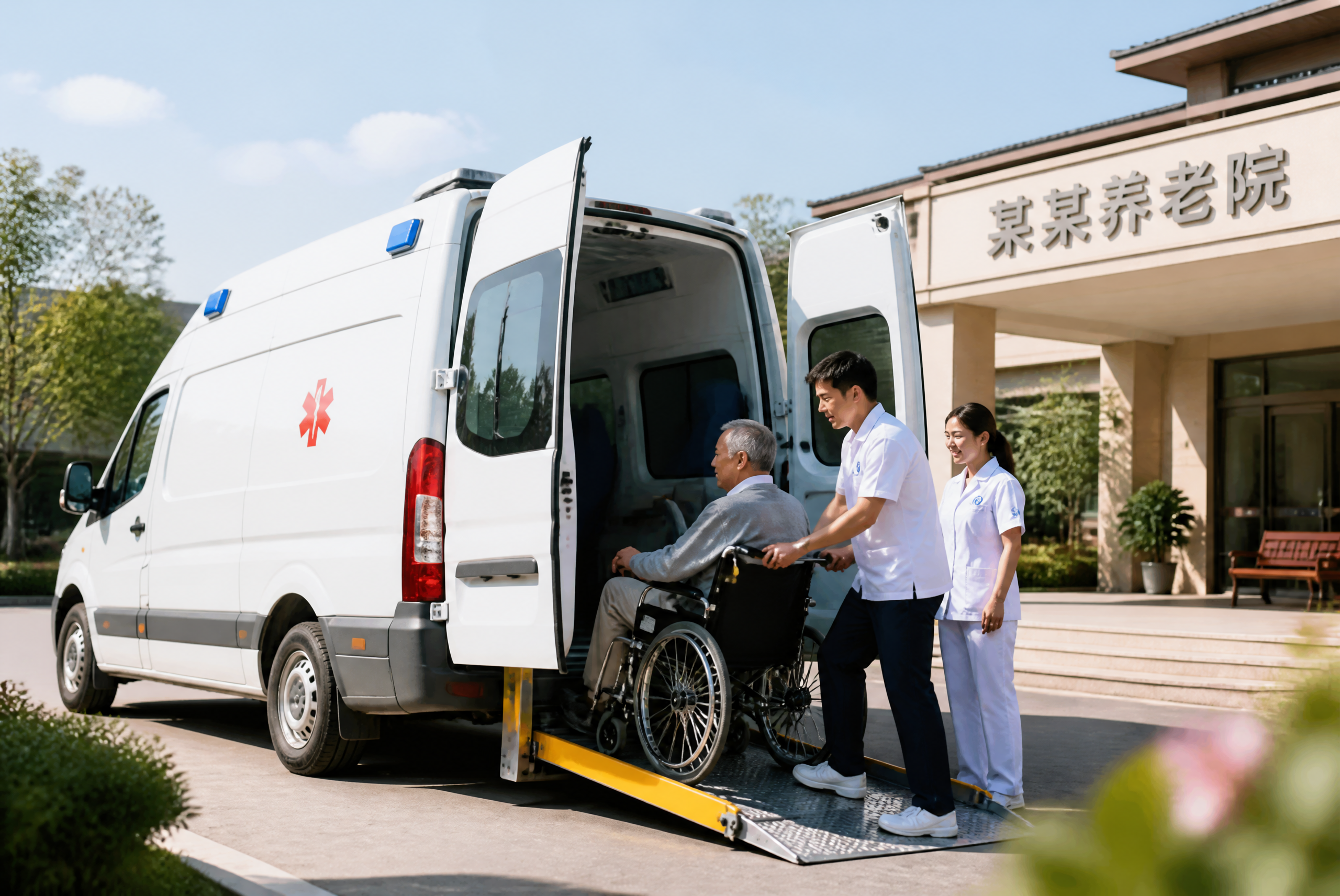 养老院病人接送救护车哪家靠谱(图1)